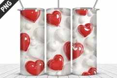 Valentines Love Skinny Tumbler PNG Wrap| Valentines Tumbler Product Image 2