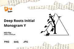 Deep Roots Initial Monogram Product Image 1