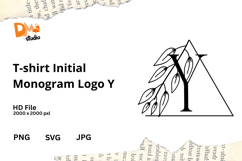 T-shirt Initial Monogram Logo Product Image 1