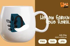 Hollow Garden Boho Floral Monogram Product Image 1