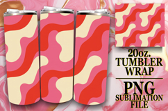 Happy Moments 20oz tumbler wrap, Valentine's Pattern Product Image 1