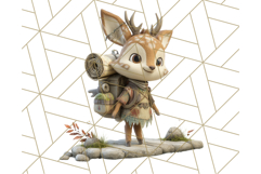 Tiny Explorers Clipart PNG, Animal Adventure PNG Product Image 5