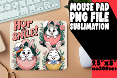 Blissful Mouse Pad Sublimation Magic, Cute Easter Product Image 1