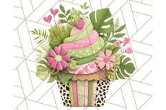 Paper Cupcake Clipart Layered Paper Scrapbook Collage Png Product Image 5