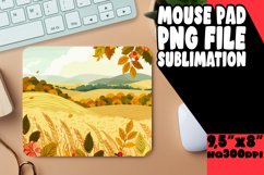 Watercolor Mouse Pad Autumn Fall Design Product Image 1