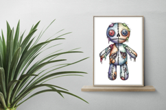 Exposed Bones Stitched Doll Halloween Voodoo PNG Product Image 2