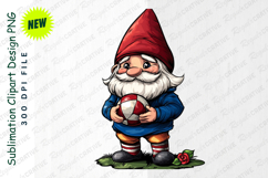 Cartoon Gnome With Ball Clipart Png Product Image 1