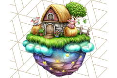 Bright Floating Island PNG Clipart for Fantasy Worlds &amp; Maps Product Image 5