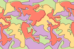 Pastel Camouflage Seamless Pattern Red Pink Green background Product Image 1