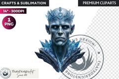 Mystic Mage Portrait Fantasy Sorcerer &amp; Wizard PNG Clipart Product Image 1