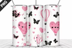 Lovely Hearts Tumbler Design | Valentine's Day Tumbler Wrap Product Image 2