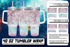 Dazzling Flower Leopard Print Wrap 40oz Product Image 1