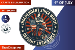 4th of July quotes Clipart, Patriotic png, independence day Product Image 1