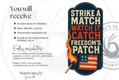 4th of July Slogans PNG Clipart set v2, Patriotic Quotes Product Image 2
