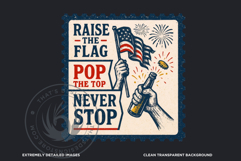 4th of July Slogans PNG Clipart set v2, Patriotic Quotes Product Image 3