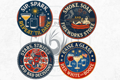 4th of July Slogans PNG Clipart set v2, Patriotic Quotes Product Image 9