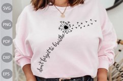 Boho Girl SVG Cut Files / Don't Forget to Breathe SVG Product Image 2