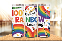 100 Days Of School Tumbler wrap, Teacher Day 20oz Tumbler Product Image 1