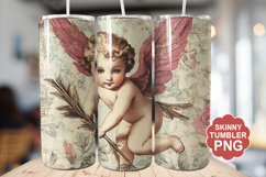 Cupid Vintage Valentine Tumbler | Valentine Tumbler Wrap Product Image 1