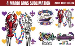 Mardi Gras Sublimation PNG Product Image 1