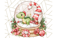 Christmas Dinosaur PNG Clipart, Cute Dino Holiday Art Png Product Image 5
