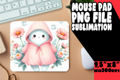 Unique Desk Mat Sublimation Magic, Cute Ghost Product Image 1