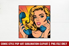 Comic Style Pop Art Sublimation Clipart PNG Product Image 1