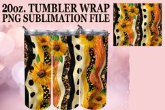 3D Leopard Flower Pattern Tumbler Wrap Sublimation Product Image 1