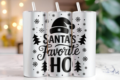 Santa&#039;s Favorite Ho Tumbler Wrap | Christmas | Sublimation Product Image 1