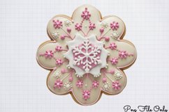 Cute Pink Christmas Watercolor Clipart Bundle PNG Product Image 1