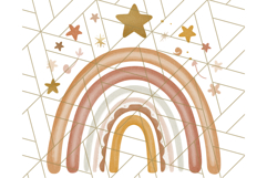 Boho Rainbow PNG Clipart, Earthy Arches &amp; Minimal Shapes Product Image 5