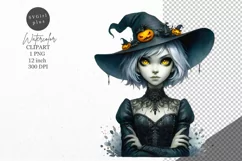 Halloween clipart, Witch clipart, Autumn clipart Product Image 1