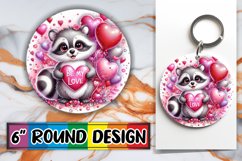 Timeless Keychain Round Style PNG, Valentines Product Image 1