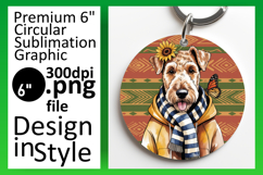 Bright Round Design for Car Coasters , Cute Dog Product Image 1