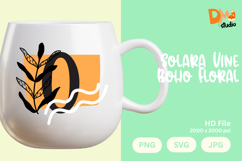 Solara Vine Boho Floral Monogram Product Image 1