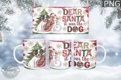Christmas Mug Wrap Design - Christmas Dog Sublimation Product Image 2