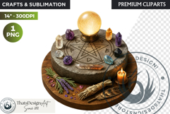 Cosy Witch's Apothecary magic Clipart PNG witchcraft graphic Product Image 1