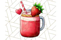 Strawberry Fruit PNG Clipart, Adorable Kawaii Characters Png Product Image 5