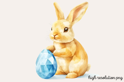 Geometric Pastel Easter Clipart Bundle PNG Product Image 17