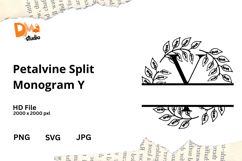 Petalvine Split Monogram Product Image 1