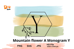 Mountain Flower Monogram Product Image 1
