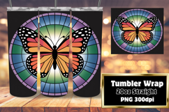 VIBRANT 20oz Tumbler Artwork , Butterfly Product Image 1