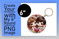 Fun Round Design Keychain Template , 3D Characters Product Image 1