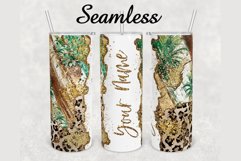 Pineapple Cheetah Gold Agate 20oz sublimation design tumbler Product Image 1
