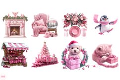 Pink Christmas Morning Clipart Product Image 5