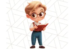 Boy Teacher Clipart PNG, Cute Male Teacher Illustration Product Image 5