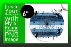 Elegant Round Design PNG Coaster , Halloween Product Image 1