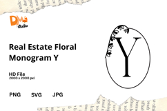 Real Estate Floral Monogram Product Image 1