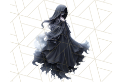 Dark Enchanted Princesses, Gothic Fairy Tale Clipart PNG Product Image 5