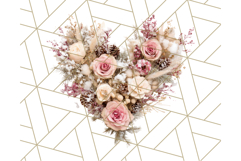 Whimsy Winter Florals Clipart PNG, Christmas Png Clipart Product Image 5